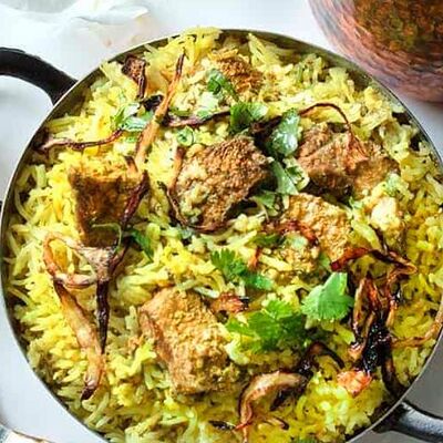 Бирьяни баранина-Lamb Biryani в Veda индийский ресторан по цене 780 ₽