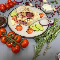 Мини-хот-дог в лаваше в Шаверма