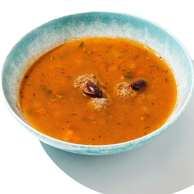 Густой томатный суп с фрикадельками в Песто Тесто по цене 660 ₽