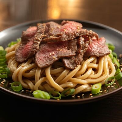 Лапша Удон с говядиной в Фабрика-кухня ex. The Black Door по цене 26 р.