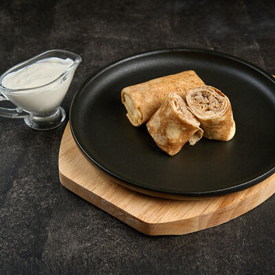 Блинчики с мясом и сметаной Д в Gp на фарше по цене 245 ₽