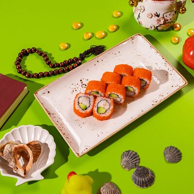 Ролл Калифорния с крабом в Сушки на макушке по цене 1450