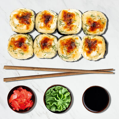 Запеченный с лососем Xxl в Унимэ суши по цене 839 ₽