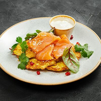 Драники с семгой в Гранат по цене 560