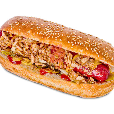 Датский хот-дог с телятиной в Ваусуши по цене 230 ₽