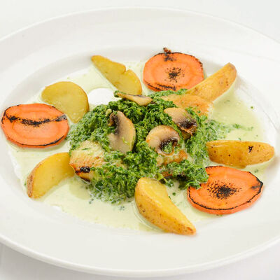 Палтус со шпинатом в БамБуши по цене 395