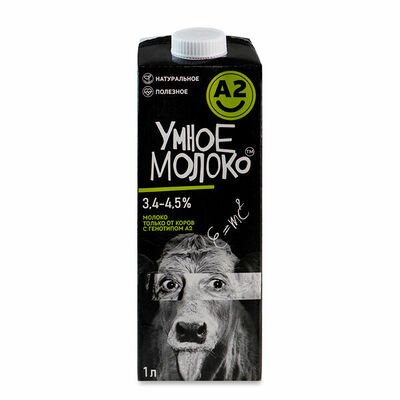 Молоко ультрапастеризованное Умное молоко А2 3,4-4,5% tba edge в Азбука Вкуса Экспресс Меню по цене 144 ₽