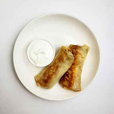 Блины с курицей, грибами и сливками в Атмосфера по цене 470 ₽