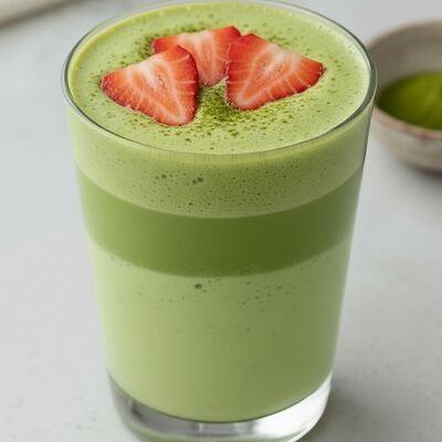 Матча Латте с клубникой Средний в Латтезавр по цене 260 ₽