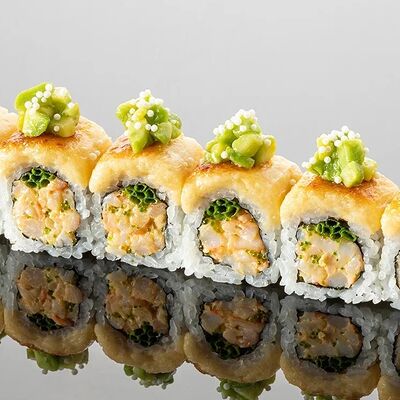 Запеченный ролл с креветкой в YAMAKASI DZEN SUSHI по цене 1289 ₽