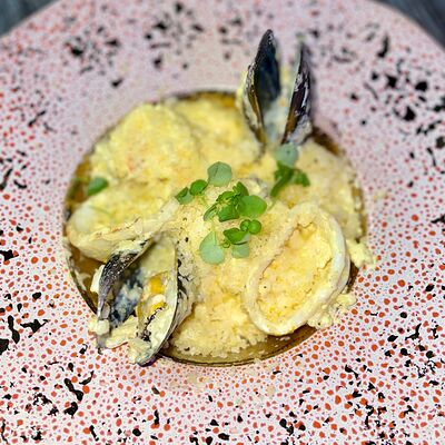 Ризотто с морепродуктамив Пицца на дровах по цене 990 ₽