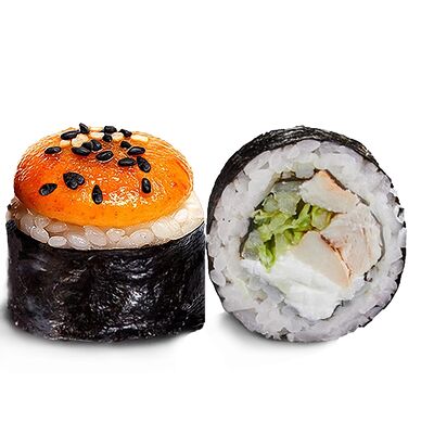 Запеченный ролл Чикен спайси в Белый КоЁт по цене 460 ₽