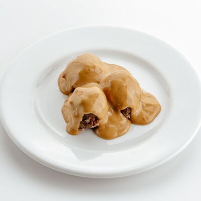 Митболы из говядины в кунжутном соусе в Уха из петуха по цене 12 р.