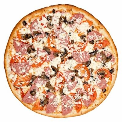 Пицца Халяль с колбасой в Кафе на развилке по цене 1106 ₽