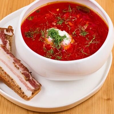 Борщ с курицей в 4 сыра по цене 570 ₽