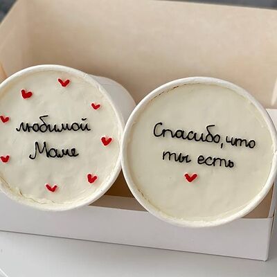 Торт в стакане, cake to go, трайфлы для любимой мамы - спасибо, что ты есть на день матери в Elian Сhocolate по цене 1350 ₽