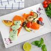 Стейк из лосося со сливочно-шпинатным соусом и овощами гриль в Topfoodcafe по цене 1274