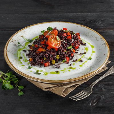 Дикий рис с овощами в ИТЛЕ Стейк-кафе Halal по цене 265