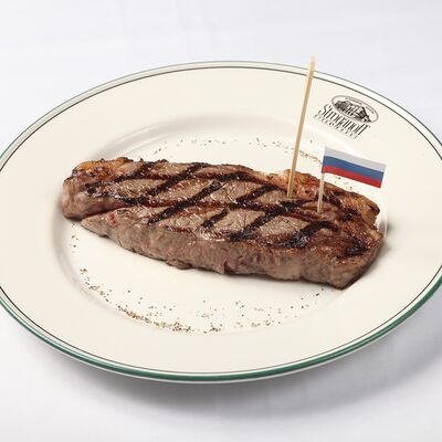 Стриплойн, травяной откорм в Stroganoff Steak House по цене 2390 ₽