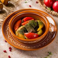 Хашлама из говяжьих щечекв Чакапули