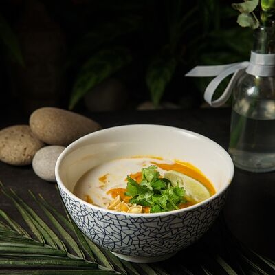 Крем-суп из батата постное блюдо в Эбби Noodles & Sushi Bar по цене 410