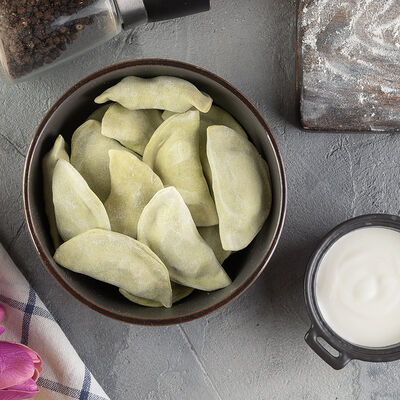 Вареники с картофелем, грибами и луком (замороженные) в Пельменики по цене 10 р.