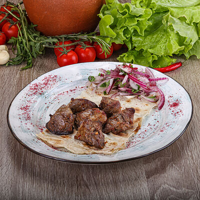 Шашлык из баранины (мякоть) в Грузинский дворик по цене 980 ₽