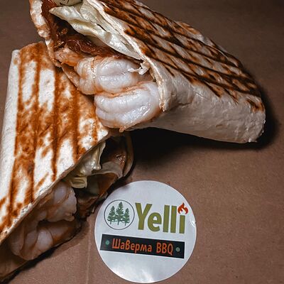 Шаурма с креветками стандарт в Yelli food по цене 290 ₽
