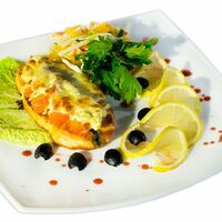 Семга запеченная с помидором в Жар Пицца