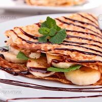 Блины с шоколадом и бананами 2 шт. в Томаго