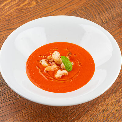 Горячий томатный суп с креветками в Жуй по цене 20 р.