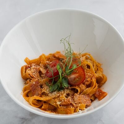 Паста аи Фрутти ди Маре с морепродуктами в Хочу Пасту по цене 800 ₽