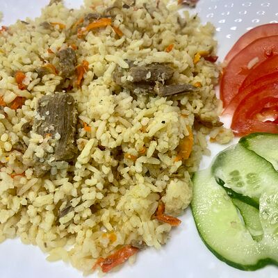 Плов из говядиныв Doner Time Shawarma по цене 350 ₽