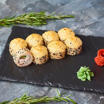 Запеченный ролл Нагасаки в Баба роллс по цене 270 ₽