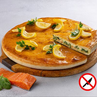 С сёмгой и шпинатом в Чао пицца по цене 1995 ₽