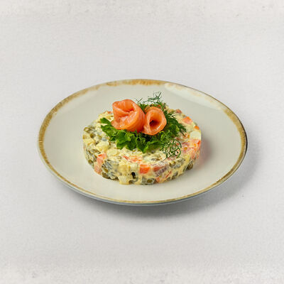 Оливье с сёмгой в Узбекский двор 8 по цене 2920 ₸