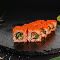 Американский ролл Калифорния с лососем в Ёжкин ролл