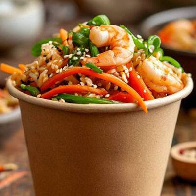 Рис терияки с морепродуктамив ПиЦЦунда Море начинки по цене 660 ₽