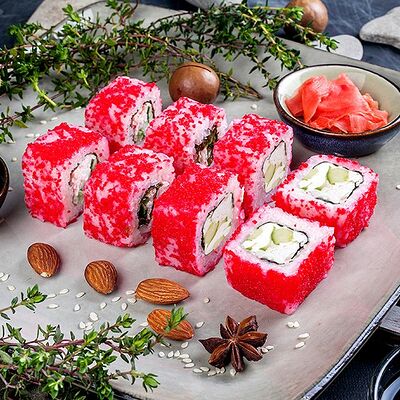 Сливочная Калифорния с крабом в Дом роллов по цене 241 ₽