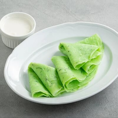 Тонкие кабачковые блины со сметаной в На Парах по цене 390