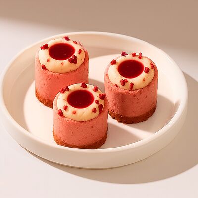 Пирожное «Малина-базилик» в Дим Кофе Скрябина по цене 290 ₽