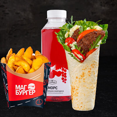 Комбо Итальянский ролл и морс в Магбургер & Братья Караваевы по цене 475