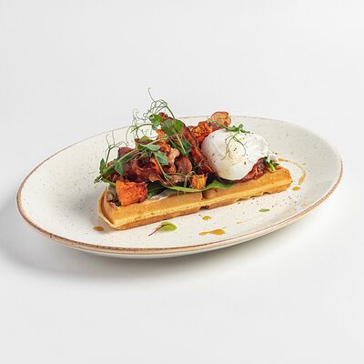 Вафли бельгийские с беконом и тыквой в Kitchen по цене 510