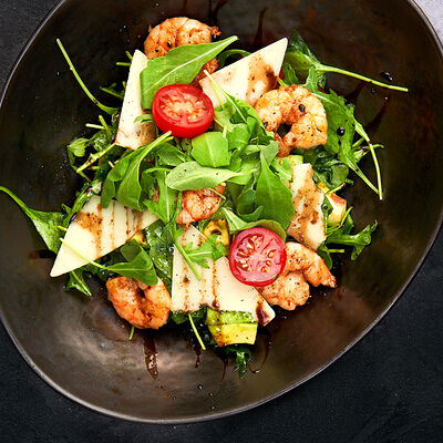 Руккола с креветками в Mojo по цене 590