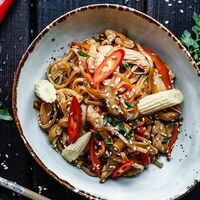 Удон с куриной грудкой в Сакура