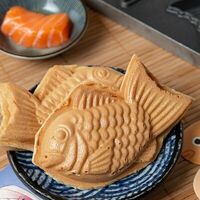 Тайяки Лосось со сливочным сыром в Тайяки