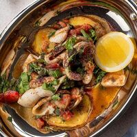 Кальмар, жаренный на сковороде в Ливингстон
