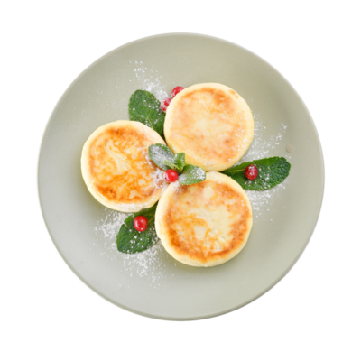 Сырники из рикотты запеченные в Азбука Вкуса Экспресс Меню по цене 168 ₽