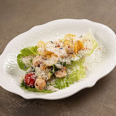 Салат Романо с креветками в Русская рыбалка по цене 1140 ₽