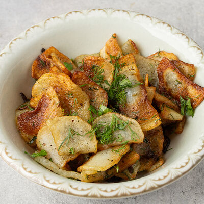 Обжаренный на сале картофель в Станъ по цене 300 ₽